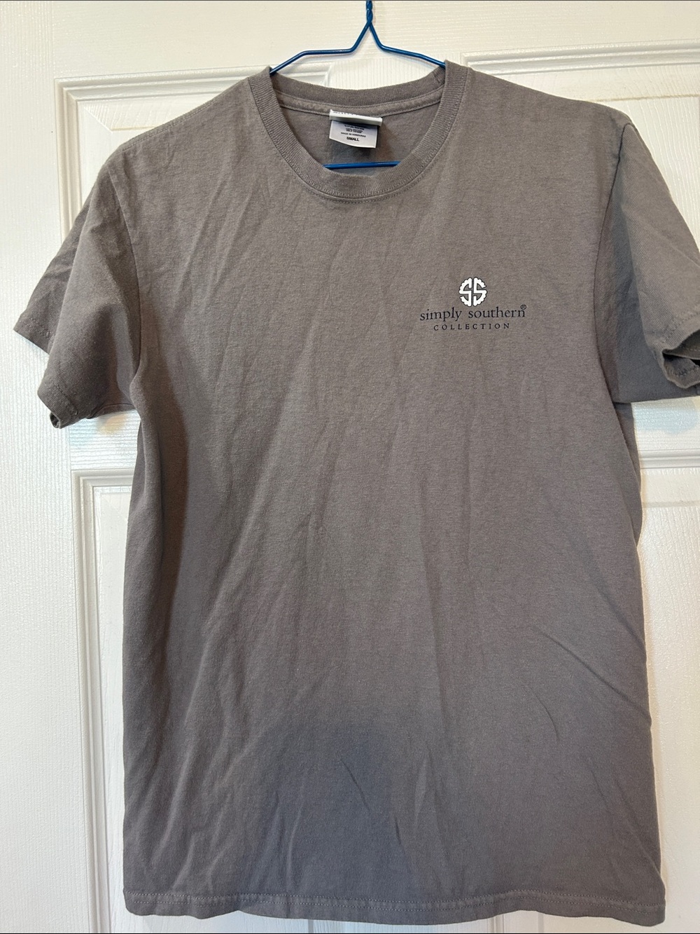 Simply Southern Taupe Short Sleeve Logo Tee